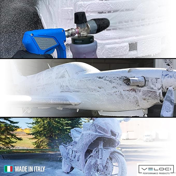 MTM Hydro PF22 Foam Cannon with Wide Mouth Bottle for Pressure Washer, Commercial Grade