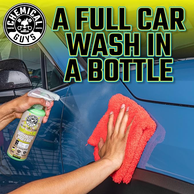 Chemical Guys WAC_707RU_16 EcoSmart Waterless Car Wash & Wax Ready To Use, Safe for Cars, Trucks, SUVs, Motorcycles, RVs & More, 16 fl oz