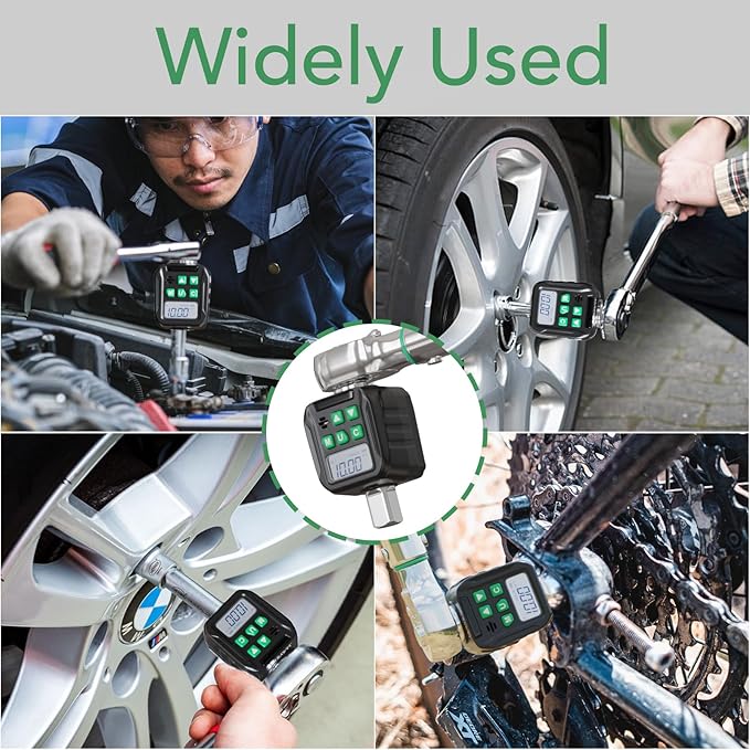 Digital Torque Wrench Adapter Set 1/2" Drive, Electric Wrenches, Snap on Digital Inch Pound Torque Wrench, 1/4", 3/8" Torque Adapter for Car, Motorcycle & Automotive