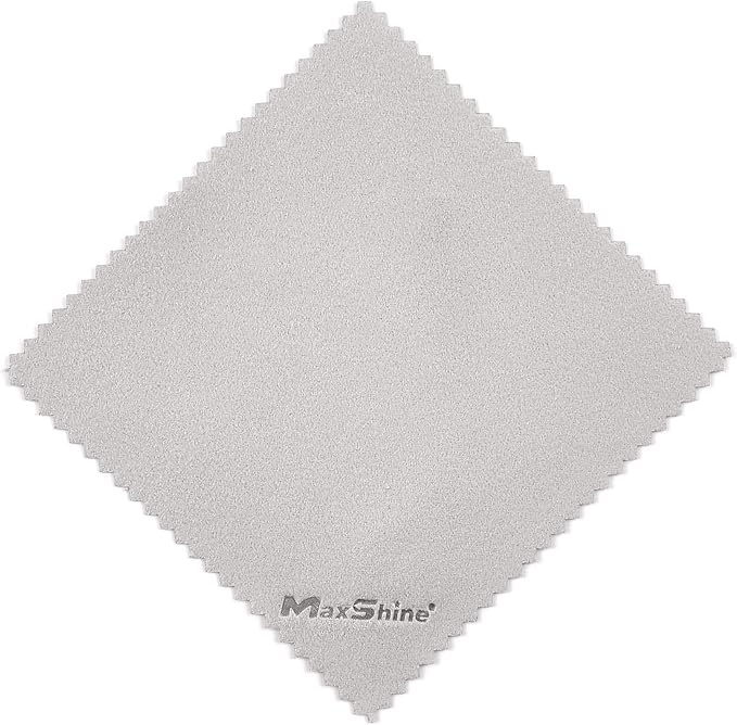 Maxshine Suede Microfiber Towel | 10 Pack, Ultra-Soft, Lint-Free, No Scratch | for Ceramic Coating, Car Waxing, Polishing | Detailing Cloth for Interior & Exterior