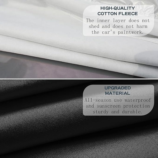 Talyter Truck Cover Waterproof All Weather,Full Exterior Covers Rain UV Protection,Full Outdoor Covers for Chevy Silverado Dodge Ram 1500 Ford F150,Fit Truck-Length 213" to 233"
