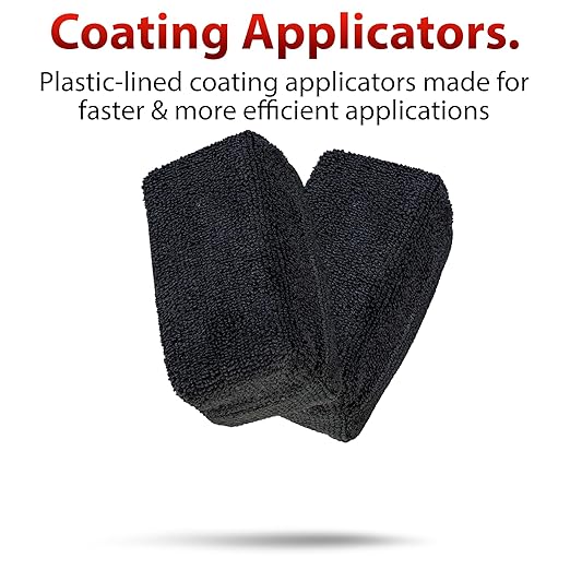Adam's Polishes Premium Ceramic Coating Resistant Applicators (2-Pack) All Purpose Car Detailing Applicator Sponge | Use with Ceramic Coating for Cars, Wax | Efficient Application, No Wasted Product