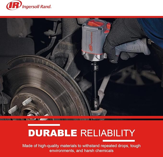 Ingersoll Rand 15QMAX 3/8" Air Impact Wrench, Quiet, Ultra Compact, 475 ft-lbs Nut-busting Torque,