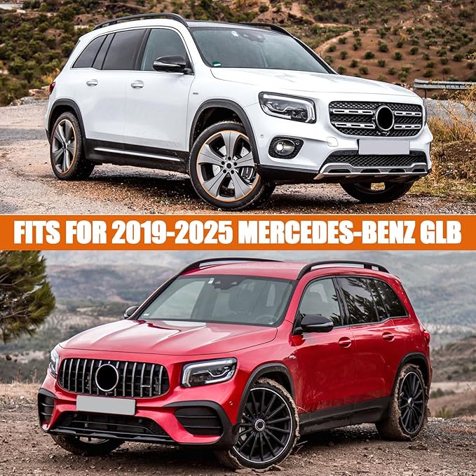 Waterproof Car Covers Replacement for 2019-2025 Mercedes-Benz GLB, 6 Layers Silver All Weather Custom-fit Car Cover with Zipper Door & Windproof Bands for Snow Rain Dust Hail Protection