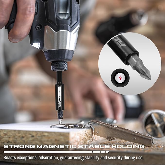 9-Piece Impact Socket Adapter Set, 1/4" 3/8" 1/2" Driver Socket Adapter, Power Drill Bit Extension, Magnetic Screwdriver Bit Holder, Socket Wrench Adapter