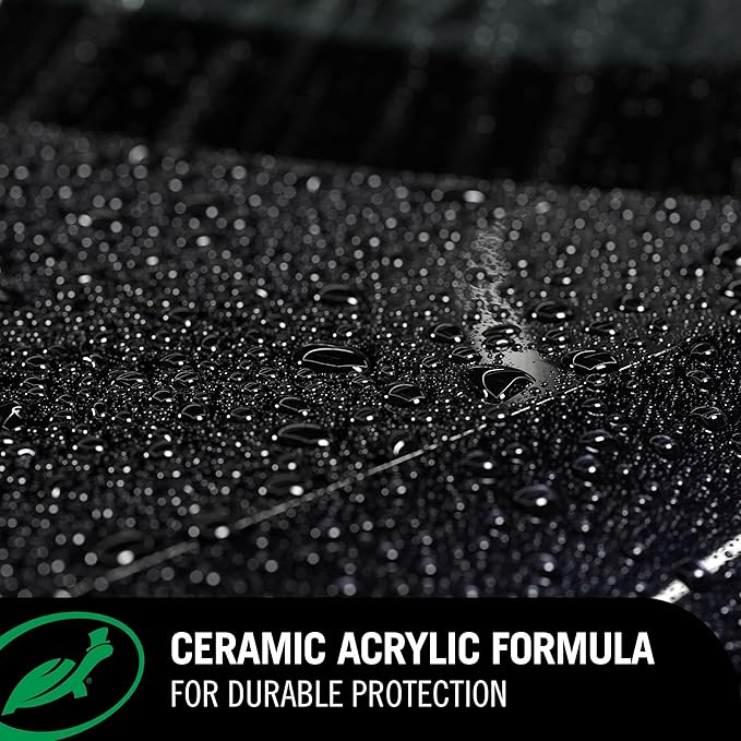 Turtle Wax Hybrid Solutions Ceramic Acrylic Black Car Wax Spray, Restores Apperance of Black Car Paint, Ceramic Coating Protection, Extreme Water Beading, High Gloss Shine, 16 oz (Pack of 6)
