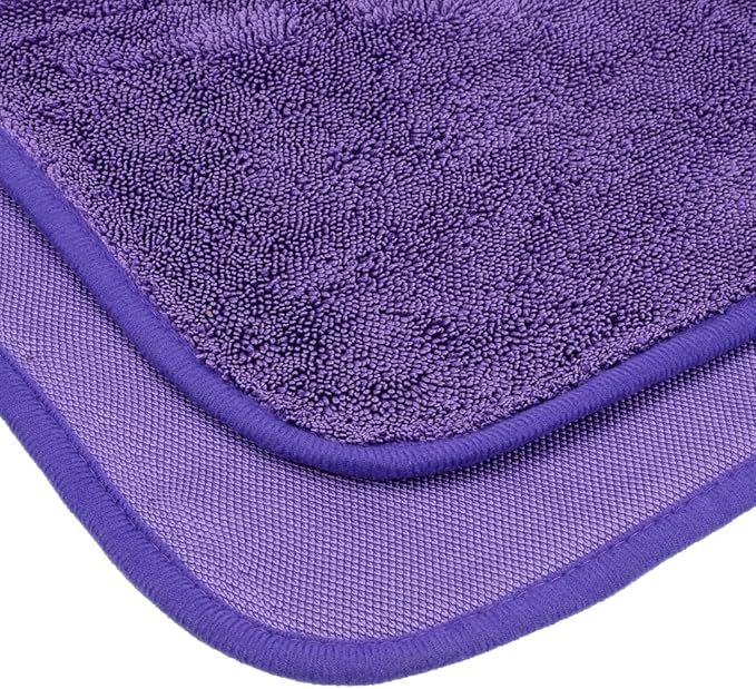 Maxshine Universal 3-Piece Purple 600GSM Microfiber Drying Towels – Single Twisted Loop, Ultra-Absorbent Plush Towels for Car Wash & Drying – Streak-Free Detailing Cloths (16" x 16")