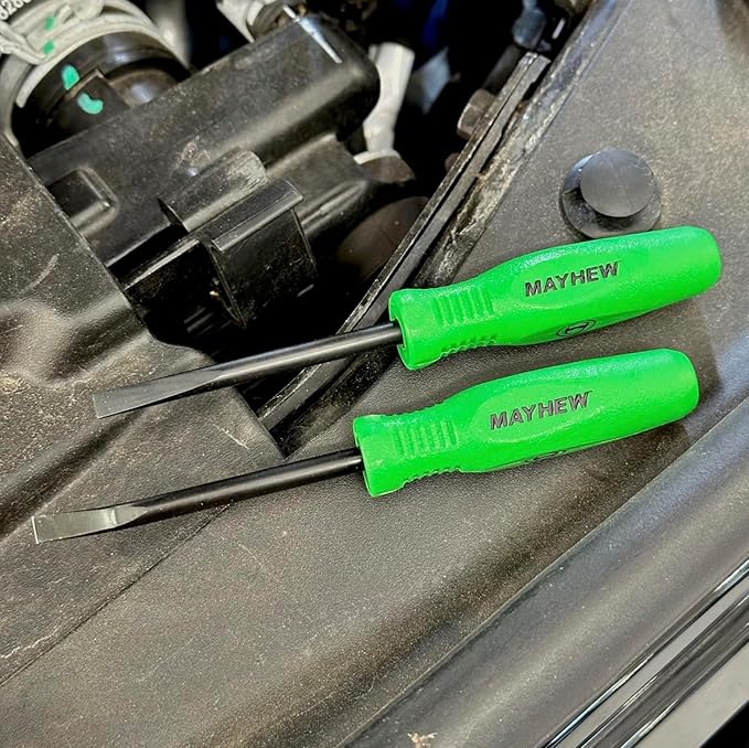 Mayhew Tools 31093GN Mini Heavy Duty Pry Bar, 2-Piece Set, Green - Heavy Duty