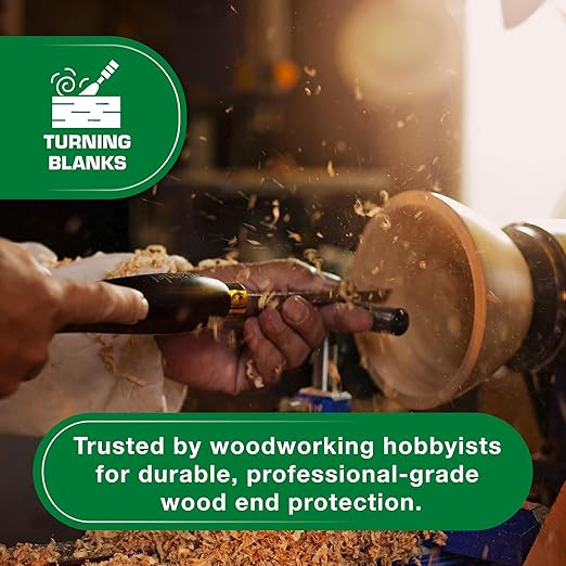 ANCHORSEAL Classic Log & Lumber End Sealer - Water Based Wax Emulsion, Prevents up to 90% of End Checking on Cut Ends of Hardwood & Softwood … (1 Gallon)