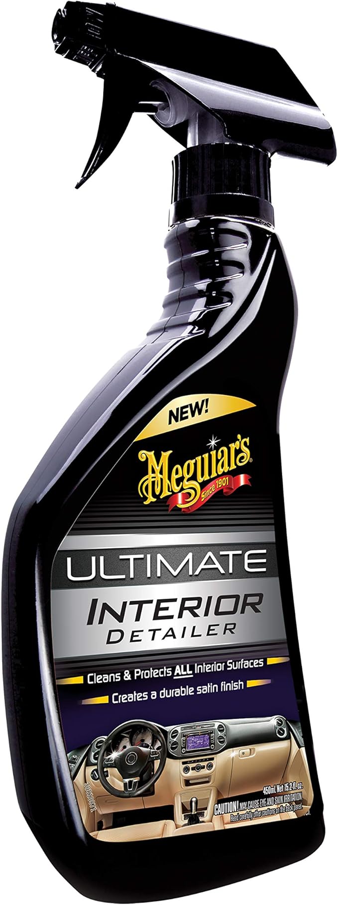Meguiar's G16216 Ultimate Interior Detailer, Protects Interior Surfaces from Dirt and Grime, Leaves Your Surfaces Protected from UV Rays and Giving It a Lasting FinishSpray Bottle, 15.2 Oz (Pack of 2)