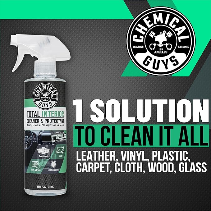 Chemical Guys Keep Your Car New Kit, Ideal for Cleaning and Detailing. Includes New Car Scented VRP, Total Interior, Air Freshener, and 3 Detailing Towels - 6 Piece Kit