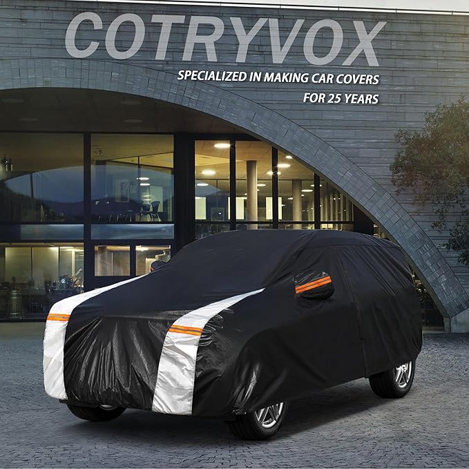 10 Layers Car Cover Custom Fit for Honda H-RV 2020-2026 100% Waterproof All Weather Automobiles, Gift with Towel, Heavy Duty Car Covers for Rain Sun UV Protection with Door Zipper.