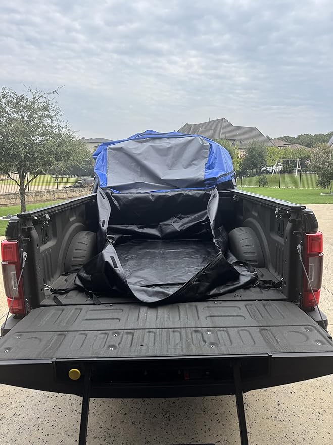 TruckDuffle Truck Bed Storage Bag – Expands Up to 70 Cu Ft – Weatherproof Cargo Organizer – Waterproof Heavy-Duty Soft-Shell Material – Fits Compact to Heavy Duty Beds