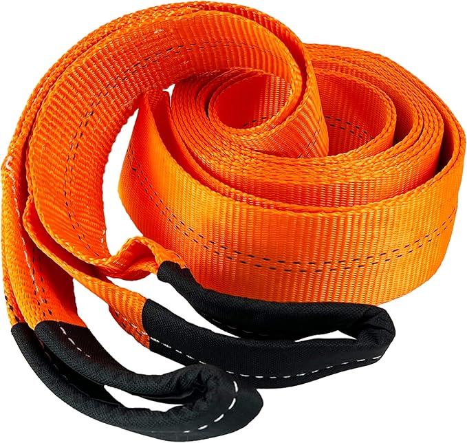 HFS(R) Tree Saver, Winch Strap, Tow Strap 30,000 Pound Capacity (Orange, 3X20FT)