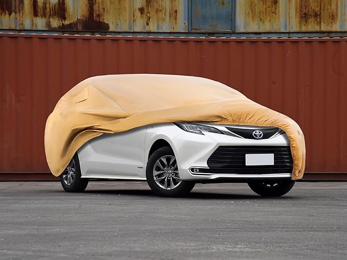 Heavy Duty Outdoor Car Cover Custom Fit for 2011-2026 Toyota Sienna,Windproof All Weather Waterproof Sun Rain UV Dust Snow Protection Outdoor Car Covers