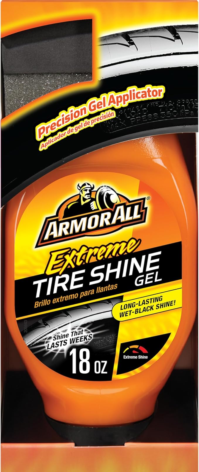 Armor All Extreme Tire Shine Gel by Armor All, Tire Shine for Restoring Color and Tire Protection, 18 Fl Oz