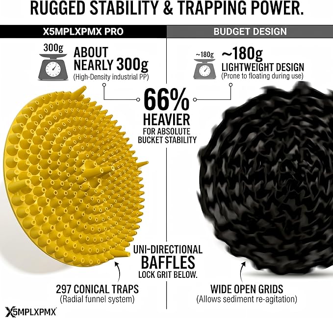 10.4" Heavy Duty Grit Trap (2-Pack) & Wash Mitt Kit - Premium Car Wash Bucket Filter Insert, Dirt Separator, Fits 3.5-5 Gallon (Yellow Kit)
