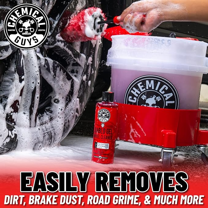 Chemical Guys CLD_997 Diablo Gel Oxygen Infused Foam Wheel and Rim Cleaner, Concentrated (Safe on All Wheel & Rim Finishes), for Cars, Trucks, SUVs, Motorcycles, RVs & More 128 fl oz (1 Gallon)