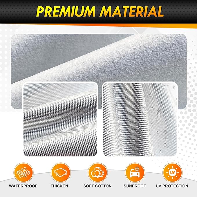 Car Cover Custom Fit for Infiniti QX60, Acura MDX 2014-2025, 6 Layer Heavy Duty Waterproof All Weather Car Tarp Outdoor Protection with Cotton Lining