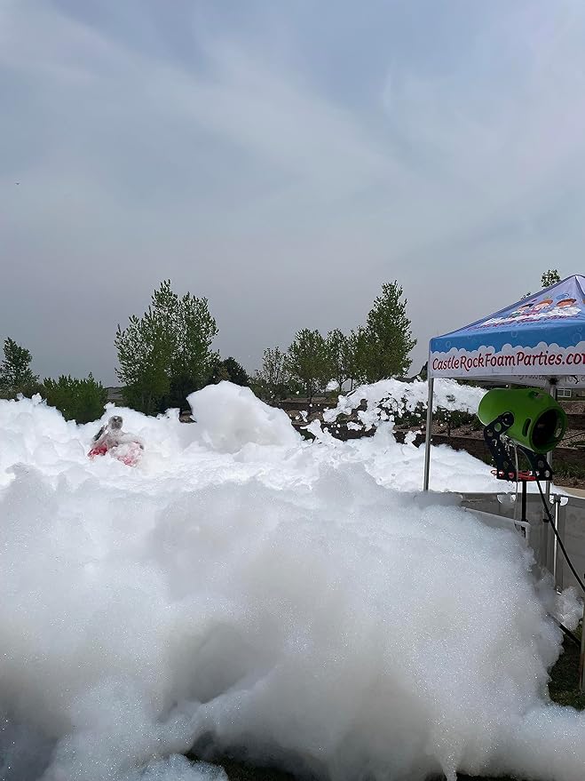 The Most Reliable and robust foam party solution - Up to 700 Gallons or 12 Rounds of bubble party fun - Compatible with ALL Foam Machines & Generators