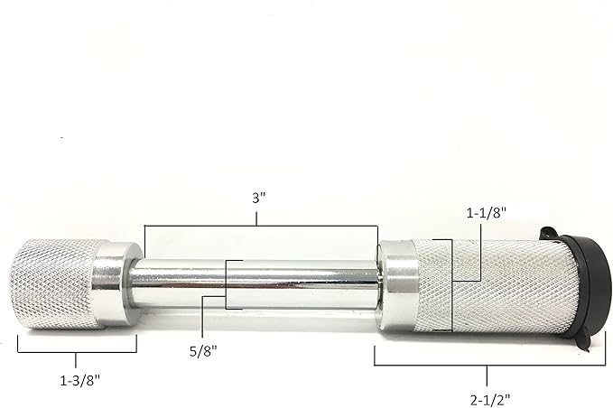 MaxxHaul 70050 Trailer Hitch Lock - Heavy Duty 5/8"- Hitch Locking Receiver Pin With 2 Keys, Chrome
