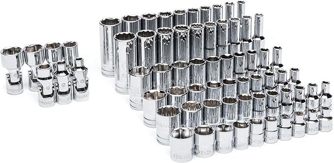 GEARWRENCH 68 Piece 1/4” Drive Master SAE Socket Set in Foam Storage Tray - GWMSSKT14SAE (Pack of 6)