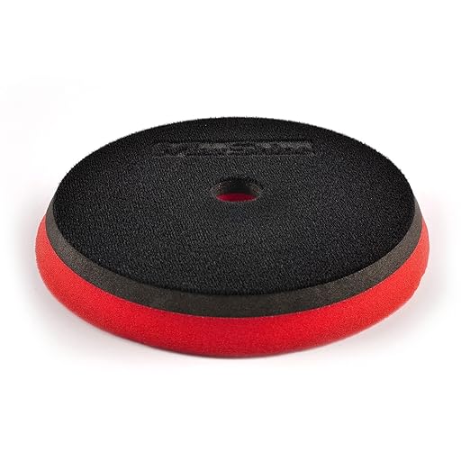 Maxshine 6" Universal Low Profile Polishing Foam Pad for Finishing – Hook & Loop with Rubber Backing – Compatible with Long Throw DA Polishers – EVA Foam for Heat & Pressure Absorption