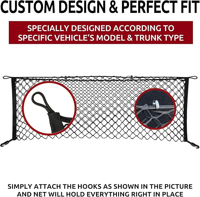 Envelope Style Trunk Cargo Net for Hyundai Tucson Se Sel N Line 2022 2023 2024 2025 2026