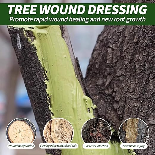 Tree Wound Sealer, 1000g Tree Pruning Sealer & Wound Dressing Healing Paste for Grafting, Pruning & Damaged Bark, Waterproof Tree Repair Sealant for Bonsai, Fruit Trees, Roses, Shrubs (2.2 lb)