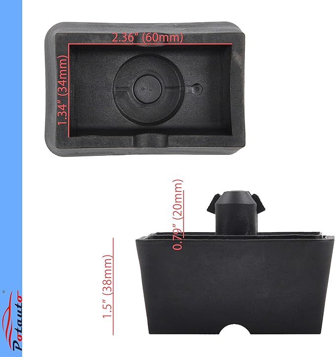 Potauto Upgraded 51717039760 Car Jack Lift Pad Puck Support Compatible with BMW Mini 645Ci 650i 745i 745Li 750i 750Li 760i 760Li Alpina B7 M6 Cooper