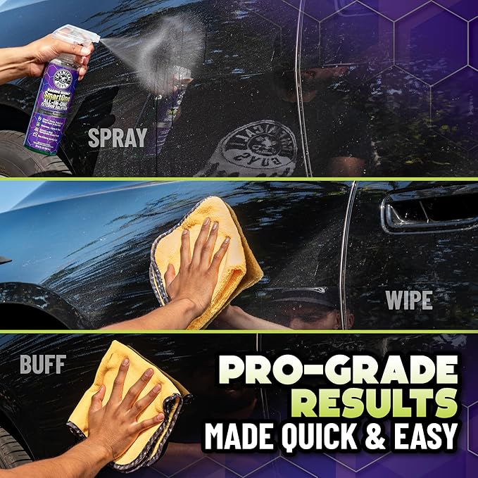 Chemical Guys Raging Rhino Waterless Car Wash, Quick Detailer & Spray Protectant, No Rinse Exterior Cleaning Solution for Paint, Glass, Wheels, Plastic & Chrome (Spray, Wipe, Shine & Protect) 20 Fl Oz