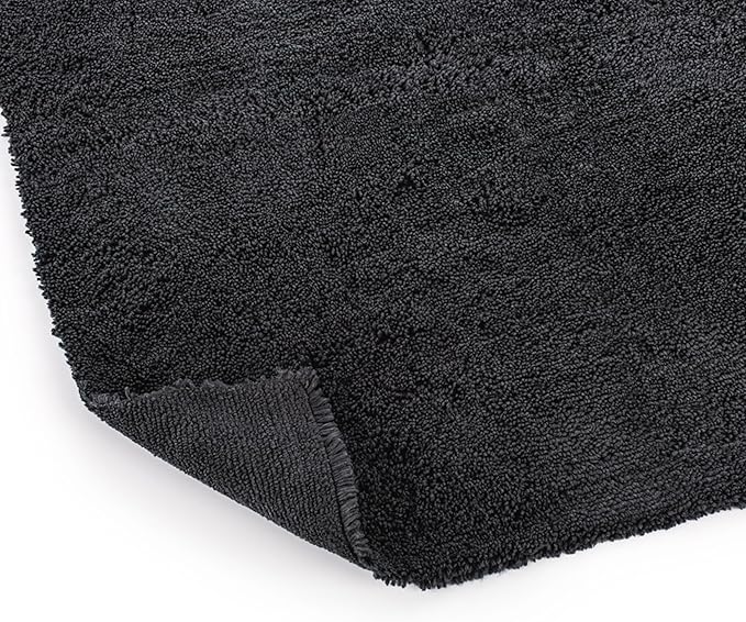 The Rag Company - Creature Edgeless Auto Detailing Towels (10-Pack) Professional 70/30 Blend, Dual-Pile Plush Microfiber, Buffing & Polishing, 420gsm, 16in x 16in, Black