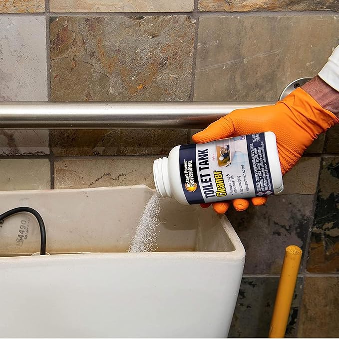 Instant Power Professional Toilet Tank Cleaner - Bathroom Toilet Cleaning Powder, Removes Rust and Odors, No Scrubbing, Made in USA, Pleasant Fresh Scent - 16 oz (1 lb)