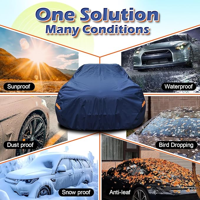 Coverlex Premium 718 Cayman Car Cover Waterproof All Weather, Heavy Duty Car Tarp Custom Fit for 2017-2026 Cayman, Style Edition, S, T, GTS, GT4, RS