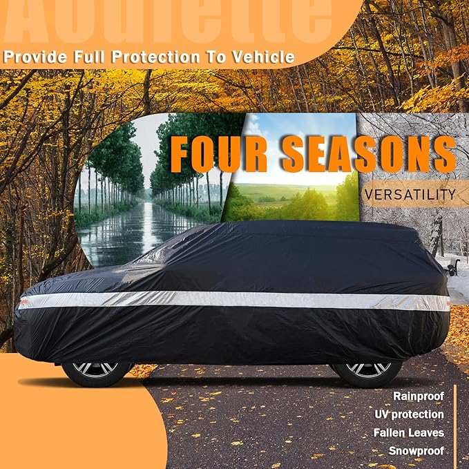 Toyota Car Cover Custom Fit for Toyota RAV4/RAV4 Prime, Waterproof Car Cover for Automobiles All Weather, Lightweight Full Exterior Cover Outdoor Sun Rain Dust Snow Wind Protection.