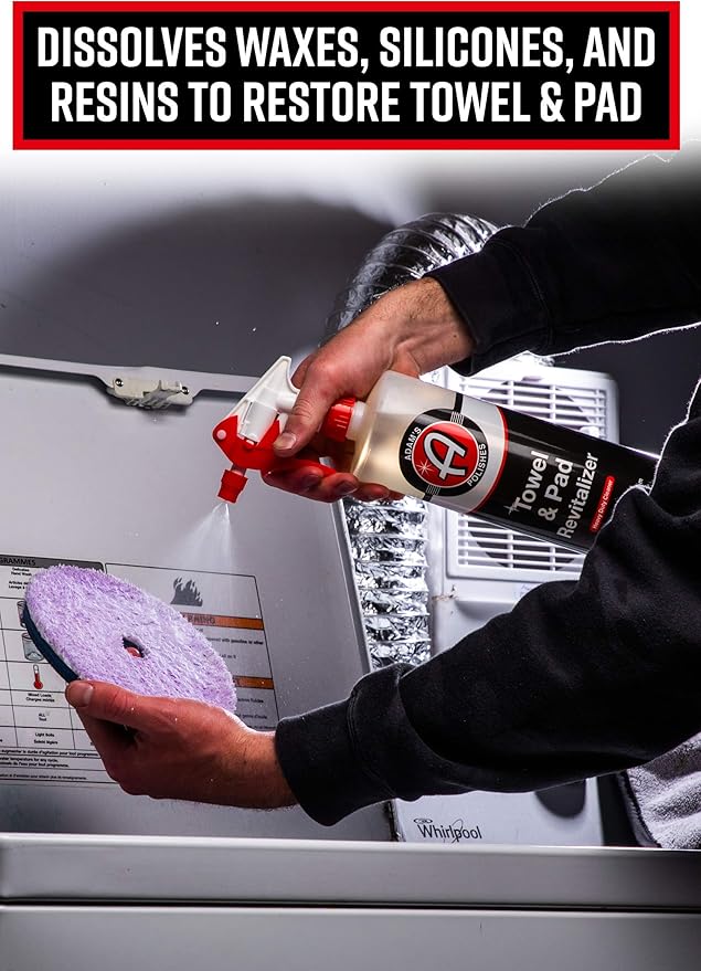 Adam's Polishes Microfiber Towel & Pad Cleaner - Keep Your Detailing Cloths, Applicators, & Pads Bright and Soft to Ensure a Scratch Free Surface - Tough on Grime, Gentle on Microfiber & Pads