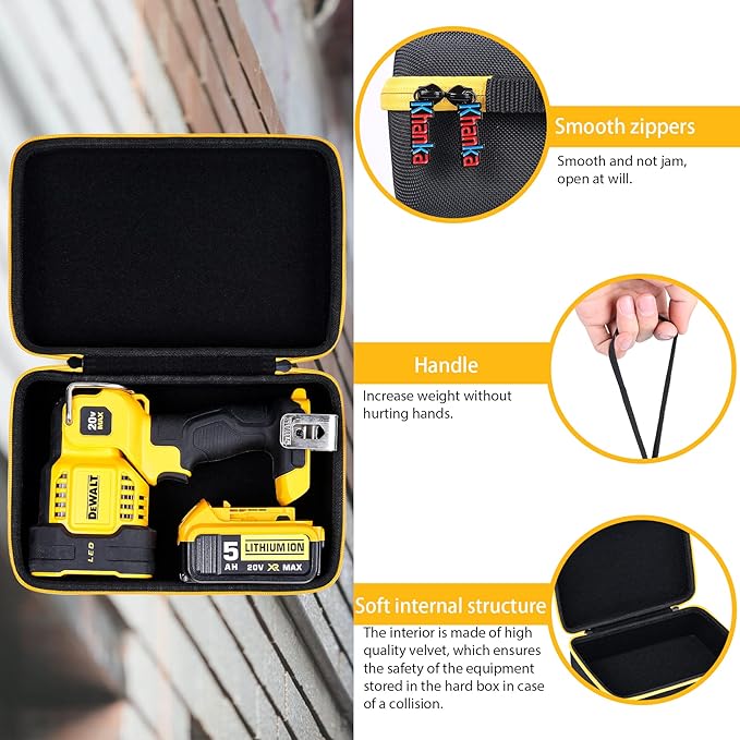 khanka Hard Travel Case for DEWALT 20V MAX LED Work Light(DCL043),Case Only