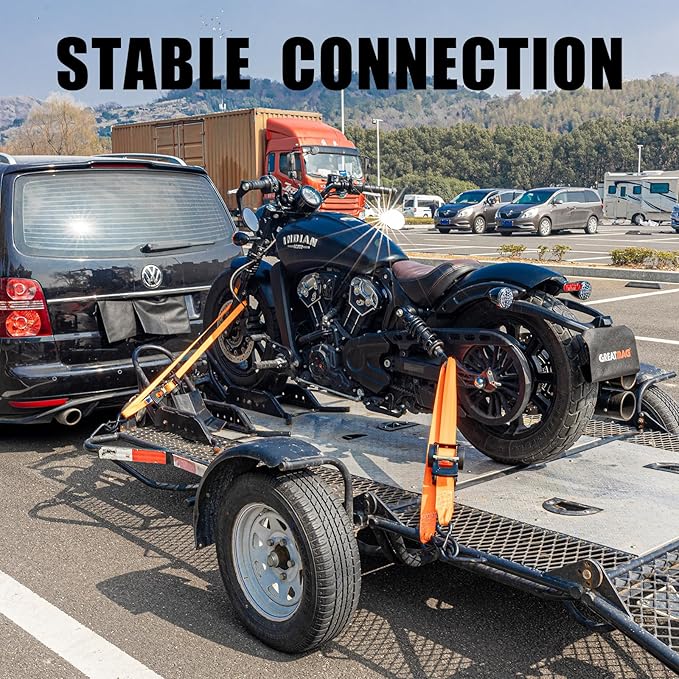 Retractable Damped Ratchet Tie-Down Straps 1800 lbs, 1in × 10ft Self-Retracting Ratchet Straps with Dampers, Heavy Duty S-Hooks, Auto Retract Strap System for Cargo, Trucks, Trailers, 2 Pack, Orange
