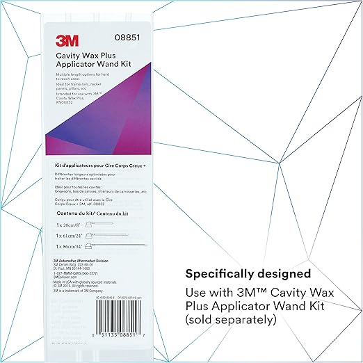 3M Cavity Wax Plus Aerosol Spray, 08852, 18 fl oz, Self-Healing, Corrosion Protection, Non-Hardening, Chipping, Peeling, Cracking