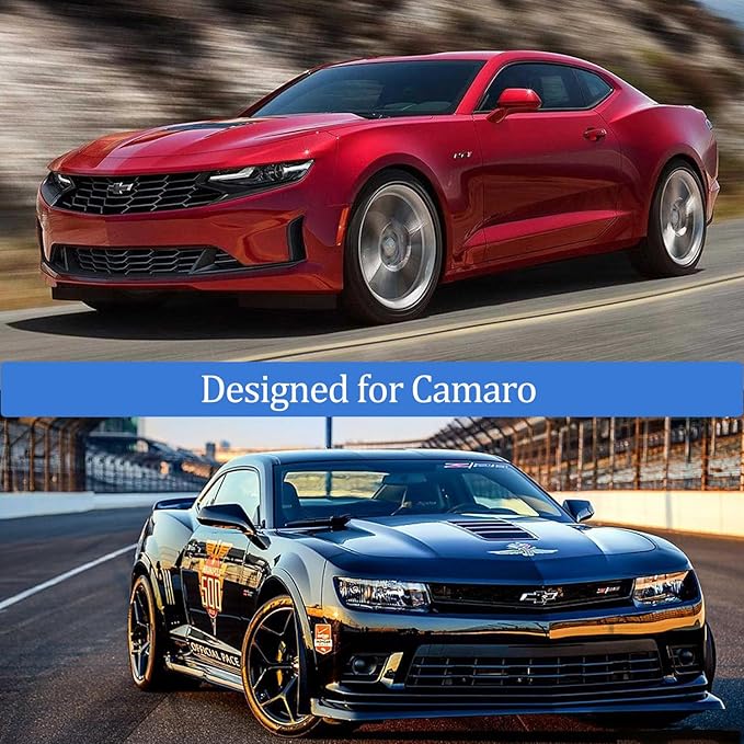 Indoor Car Cover Custom Fit for Camaros SS, RS, ZL1, Z/28、LS, 1LT, 2LT, 3LT, LT1 Luxurious Soft Stretch Satin Car Cover Breathable Dust-Proof for Underground Garage, Car Show