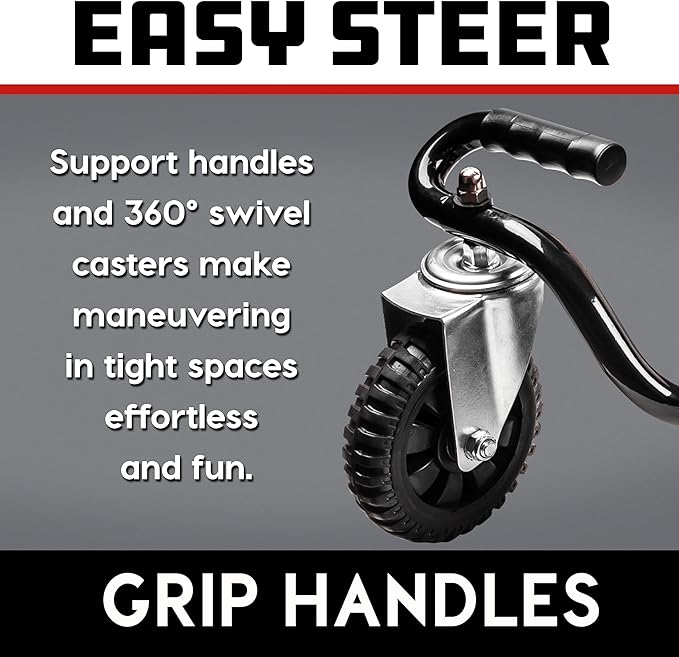 Powerbuilt Big Wheel Creeper, Overlanding, Off Road Wheels, Adjustable Head Rest - 642955ECE