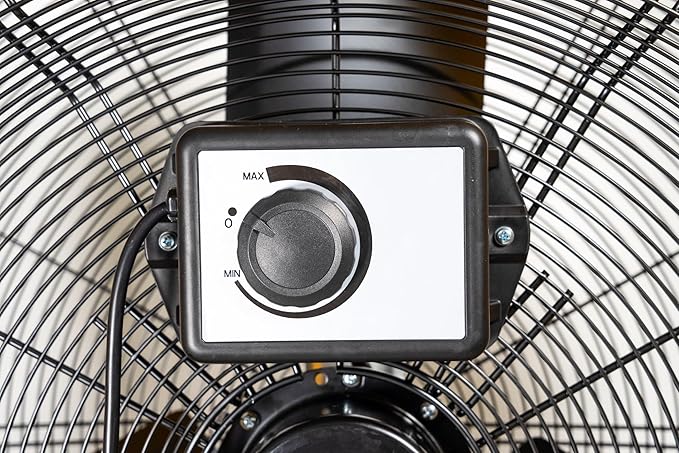 iLiving 30 Inches 12350 CFM Heavy Duty High Velocity Barrel Floor Drum Fan with DC Brushless Motor, Stepless Speed Adjustment for Workshop, Garage, Commercial or Industrial, UL Safety Listed