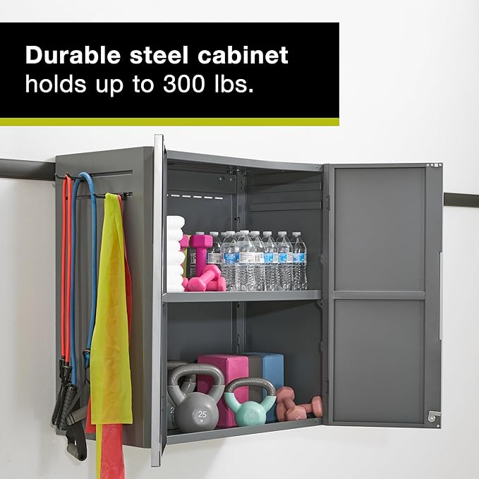 Rubbermaid FastTrack 2-Door Base Cabinet, Garage Storage Systems, Garage Organization