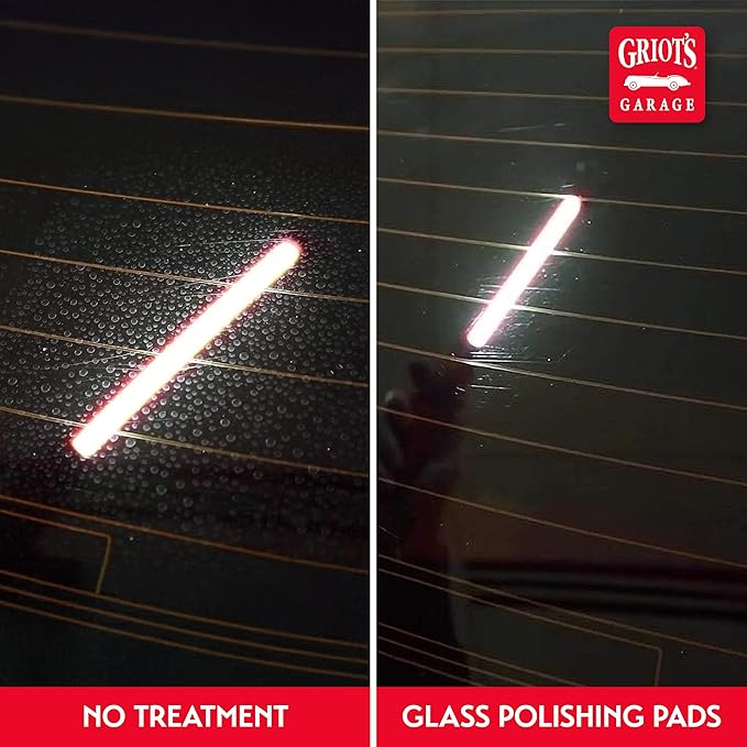 Griot's Garage 3” Glass Polishing Pads, Buffing Discs for Car Windows, Windshields, Shower Doors, and More, 10665, Set of 3