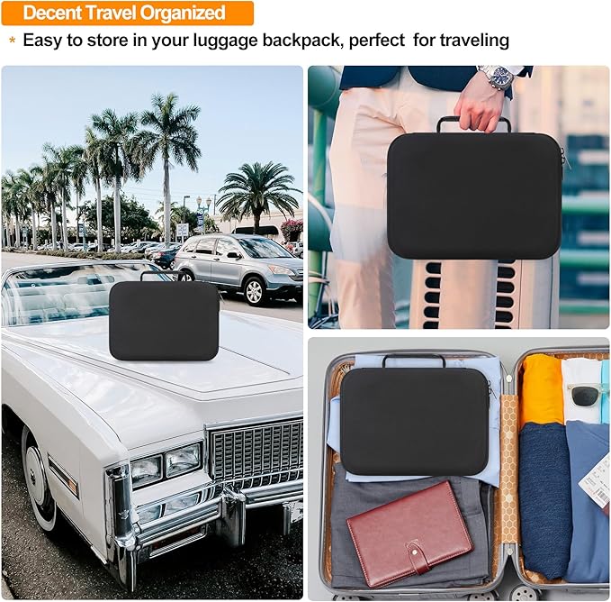 Elonbo Carrying Case for Halo Bolt Ultimate 2.0/3.0 Portable Car Battery Jump Starter/Halo Bolt 55500 mwh/Air 58830/ Air + 55500/58830/ 44400/57720 Emergency Power Kit Holder, Black