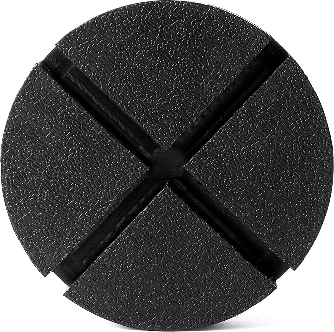 Universal Fit 5.5” Large Rubber Jack Pad/Slotted Jack Pucks | Made from Heavy Duty Rubber, The Ultimate Protector for Frame Rail and Paint