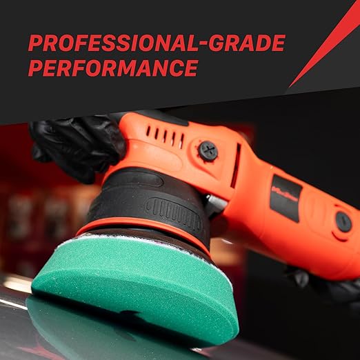Maxshine 5” Universal High Pro Finishing Foam Pad – Compatible with DA & Rotary Polishers – Professional Detailing Pad for High-Gloss Finishing – Washable & Reusable – Hook & Loop Backing