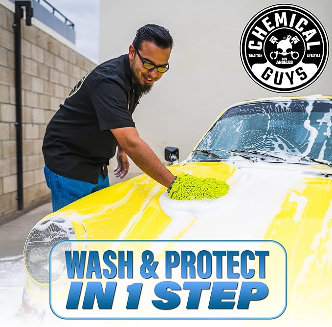 Chemical Guys HydroSuds Ceramic Shine High Foaming Car Wash Soap - Foam Cannon Soap, Works with Foam Guns or Bucket Washes Safe for Cars, Trucks, Motorcycles, RVs, & More, Berry Scent - 64 fl oz