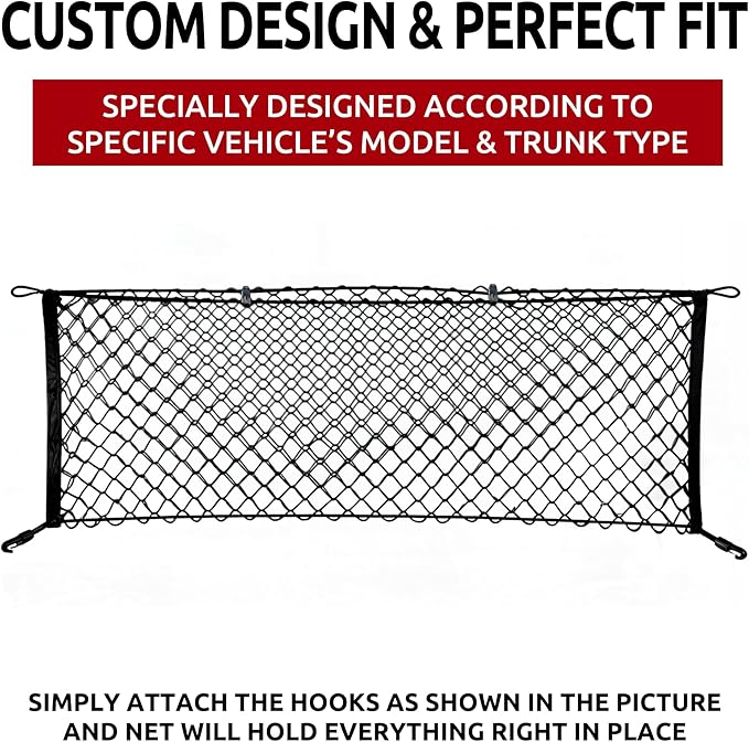 Envelope Style Trunk Cargo Net for Honda Pilot 2003 04 05 06 07 08 09 2010 2011 2012 2013 2014 2015 New