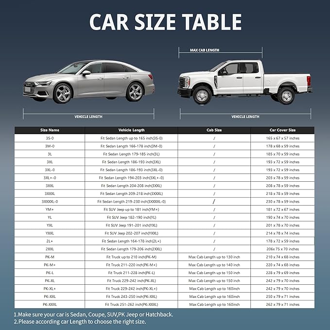 Car Cover Waterproof All-Weather,Heavy-Duty Outdoor Full Exterior Automobiles Snow Cover for Sedan 204-208 inch,with Sun Visor,Anti-Scratch Cotton Lining & Zippered,Towel&Storage Bag